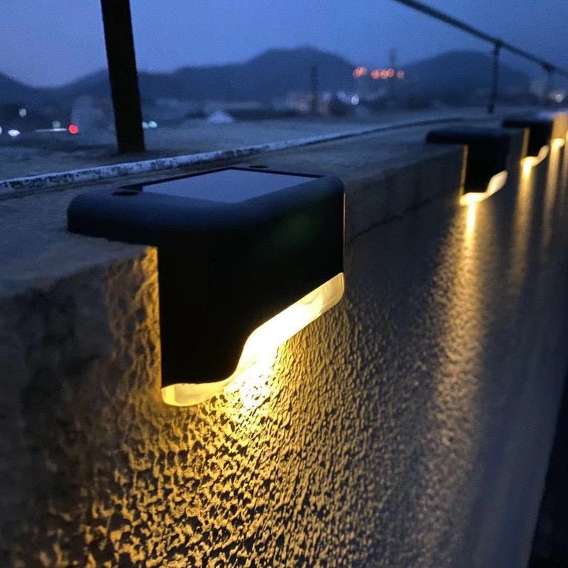 Solarbetriebene Treppenlichter | Wasserdicht mit Lichtschalter