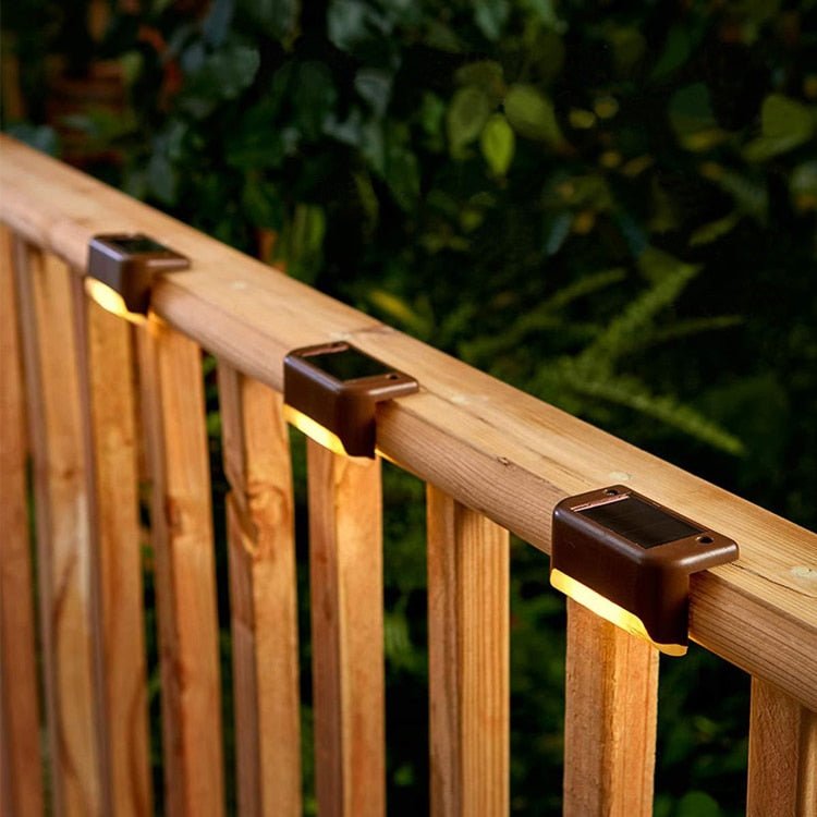 Solarbetriebene Treppenlichter | Wasserdicht mit Lichtschalter