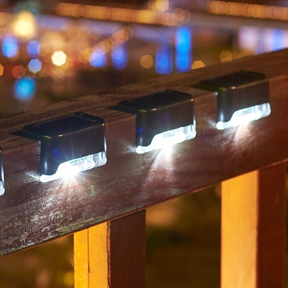 Solarbetriebene Treppenlichter | Wasserdicht mit Lichtschalter