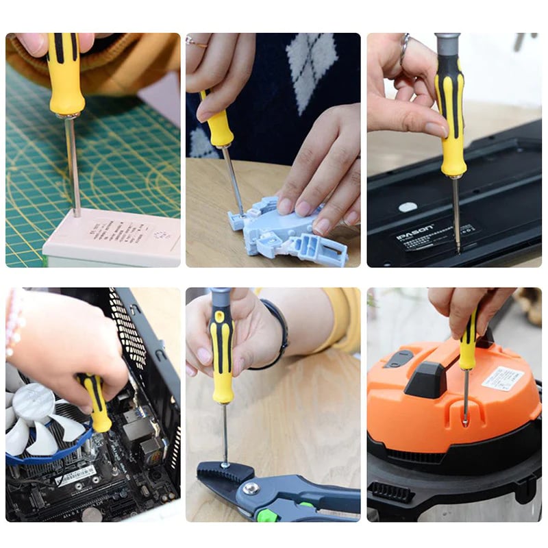 6-in-1 Schraubendrehersatz – Multifunktionales Set mit Magnetischen Bits