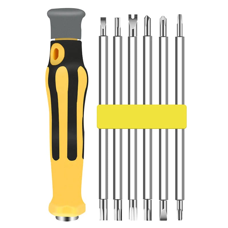 6-in-1 Schraubendrehersatz – Multifunktionales Set mit Magnetischen Bits
