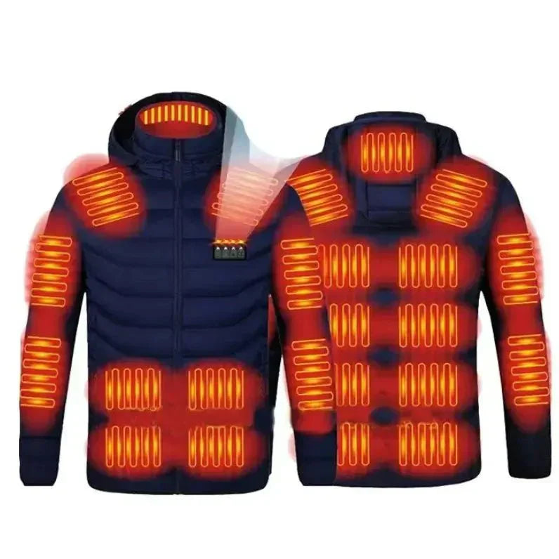 Core chaqueta de inverno con calefacción para mulleres e homes – Calor no frío