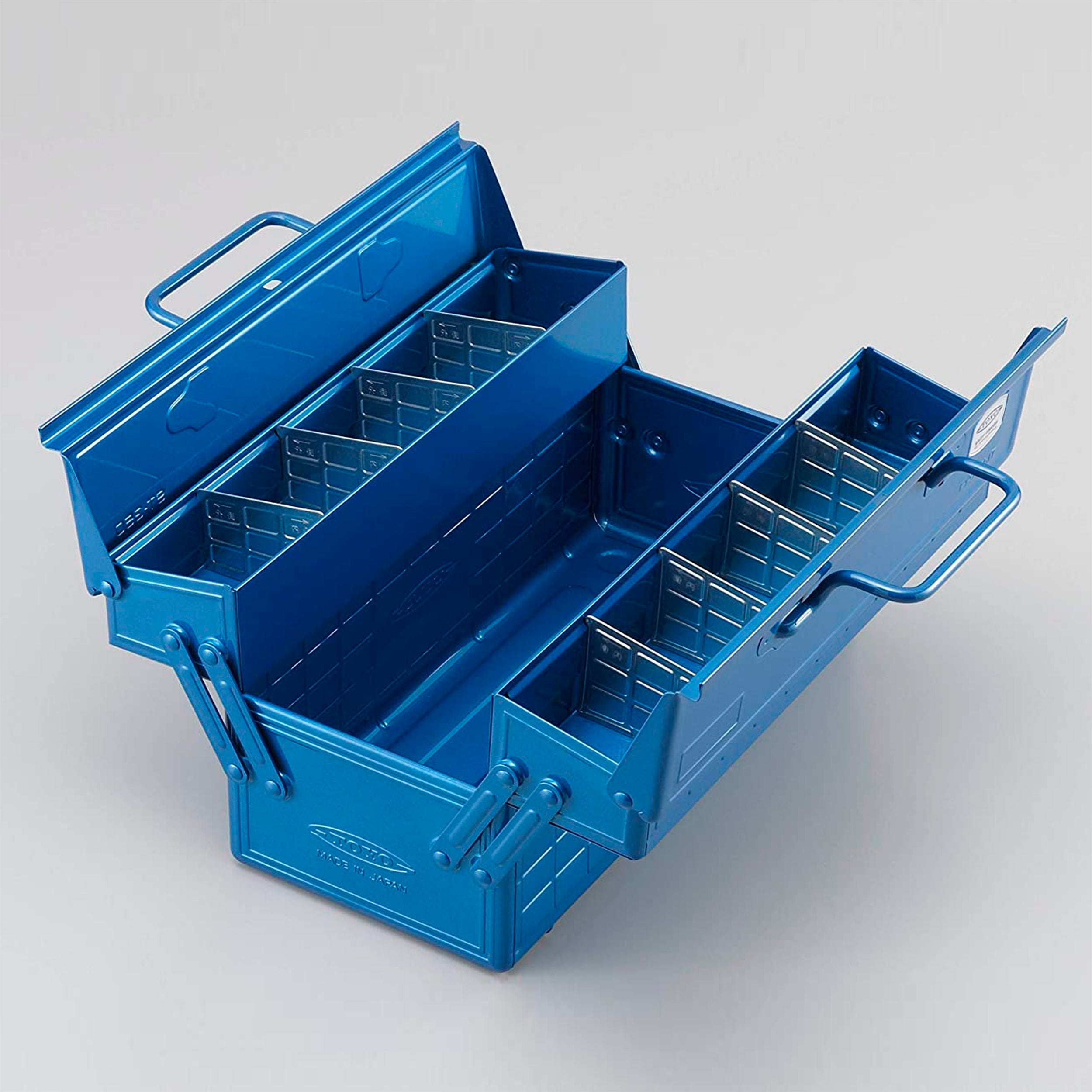 Metavor – ST-350 steel toolbox with compartments & lock opening
