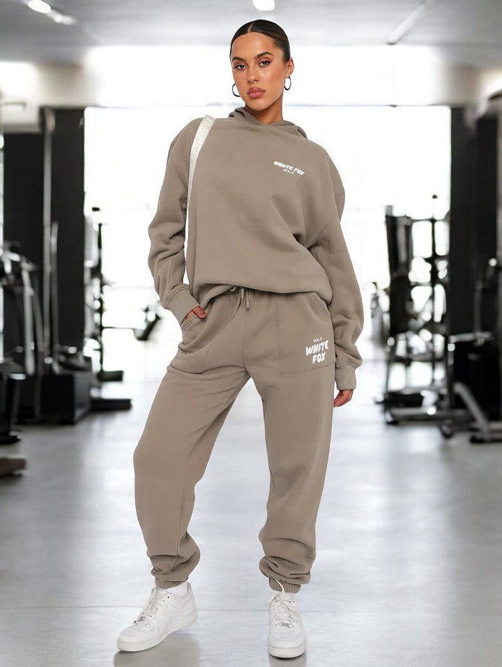 Ezrah – Conjunto de chándal para mujer con sudadera con capucha para correr