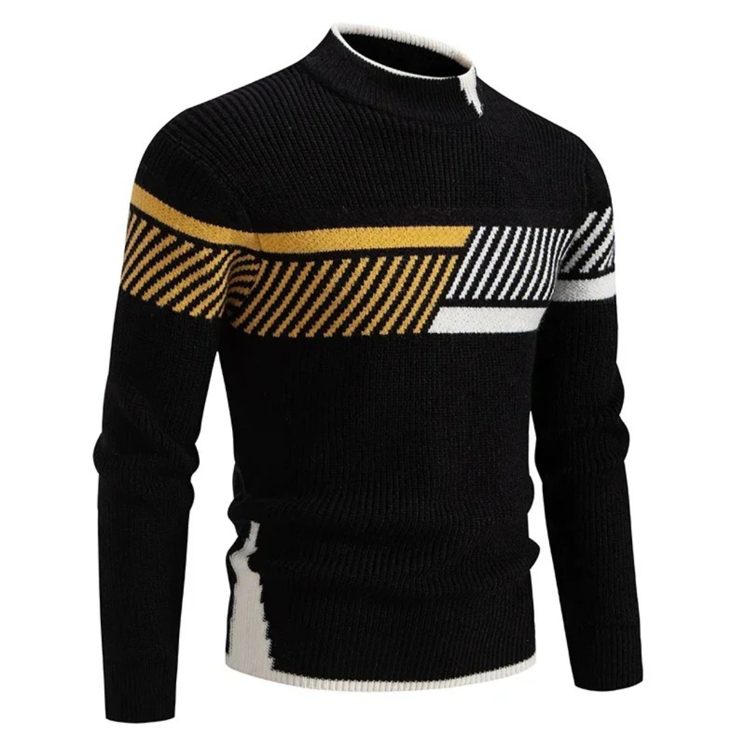 Eleganter Pullover – Gestrickter Herrenpullover mit Rundhalsausschnitt und Zeitloser Ausstrahlung