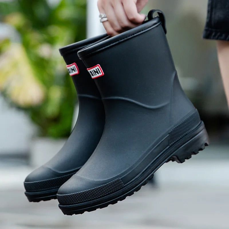 AquaStride 2.0 | Waterproof rubber boots with half shaft for women