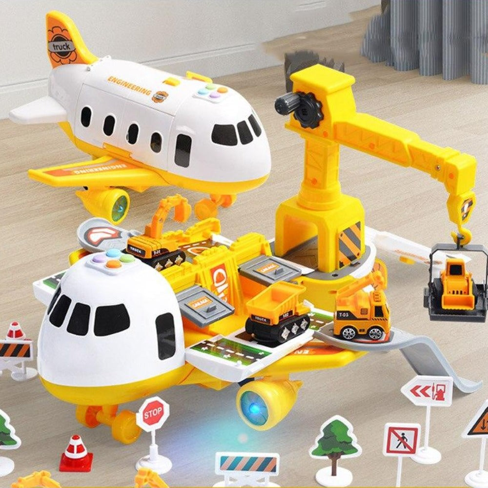 SkyExplorer Avontuur Vliegtuig Speelset – 20-delig voor Kinderen 3+