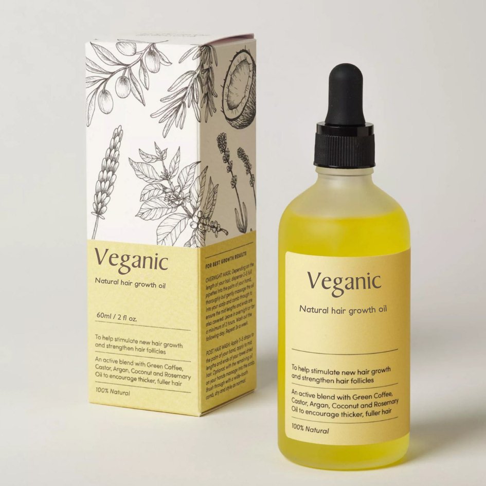 Veganic – Aceite capilar con ricino, argán y coco – para todo tipo de cabello