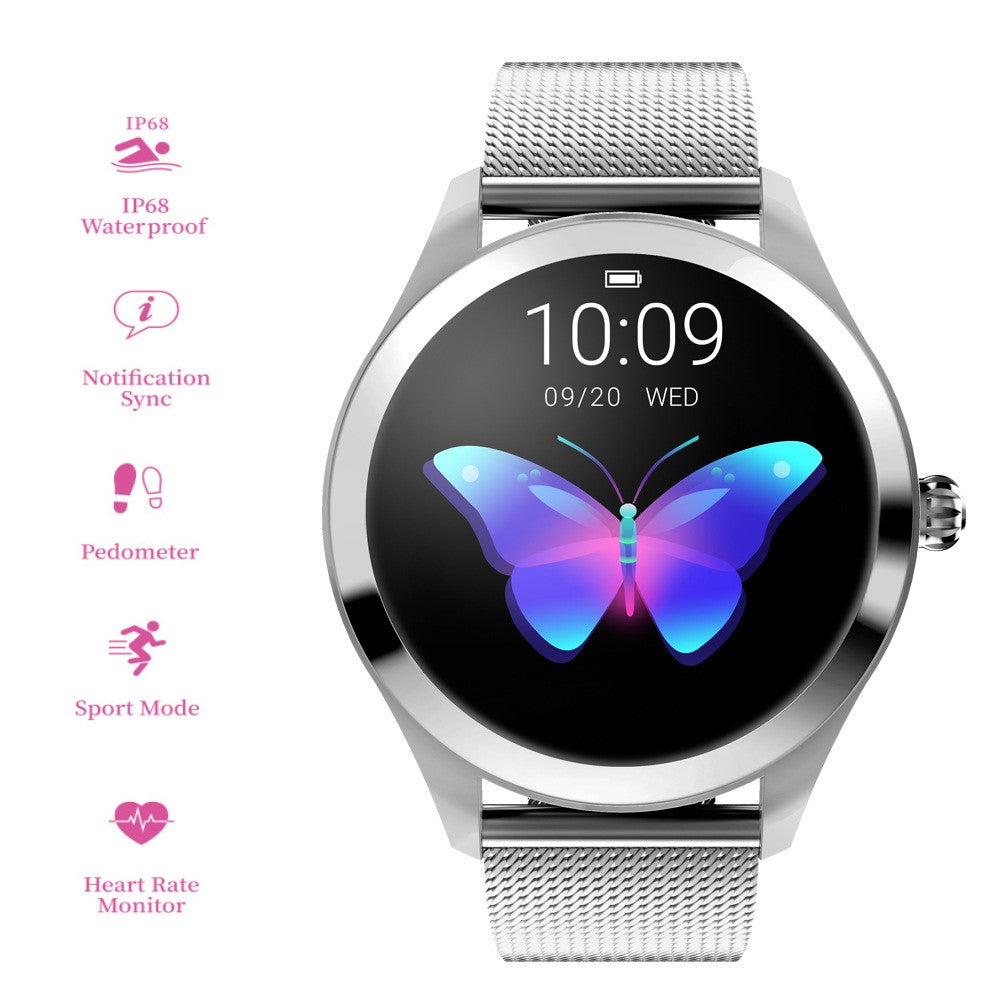 Smart Gold Dames Smartwatch – Stijlvol, Slim en Roestvrij Staal