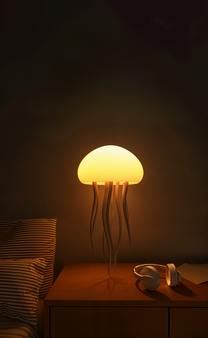 Oceanight - Lámpara de cama medusa elegante para un ambiente relaxado